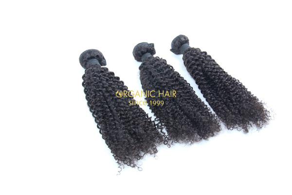 Afro kinky curly remy human hair extensions